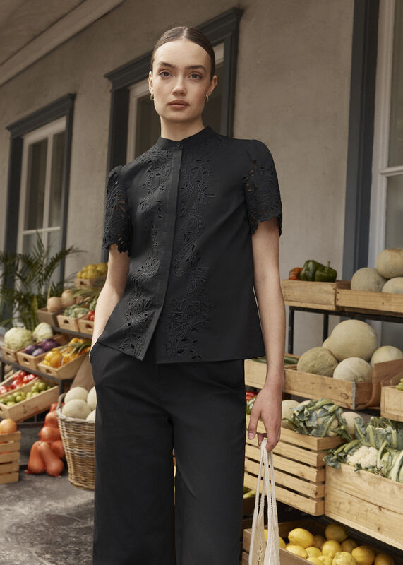 Keston Cotton Broderie Shirt