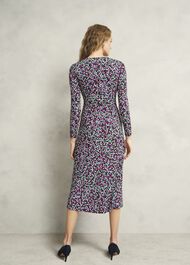 Petite Flo Jersey Dress, Pink Multi, hi-res