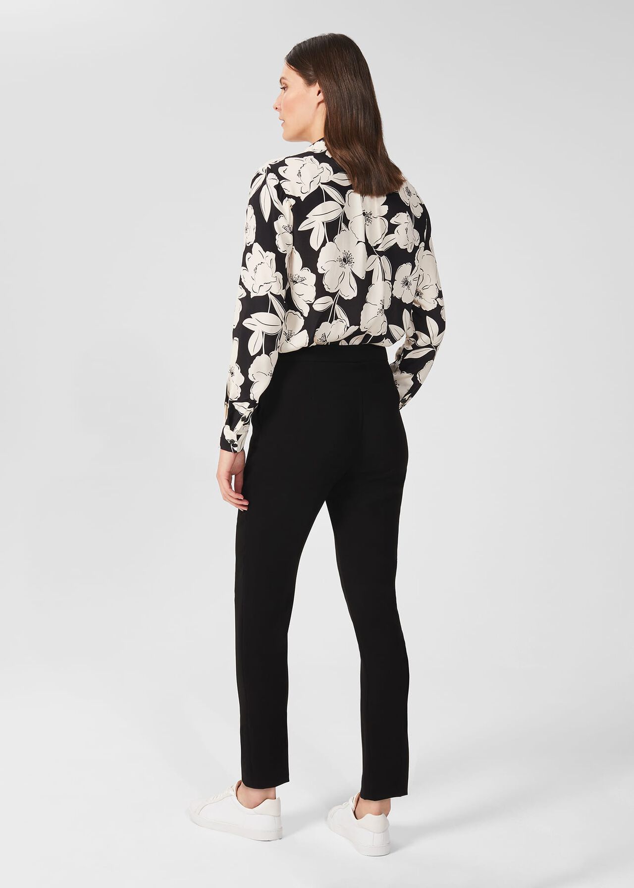 Lorraine Floral Shirt, Cream Black, hi-res