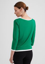 Delaney Top, Green Ivory, hi-res