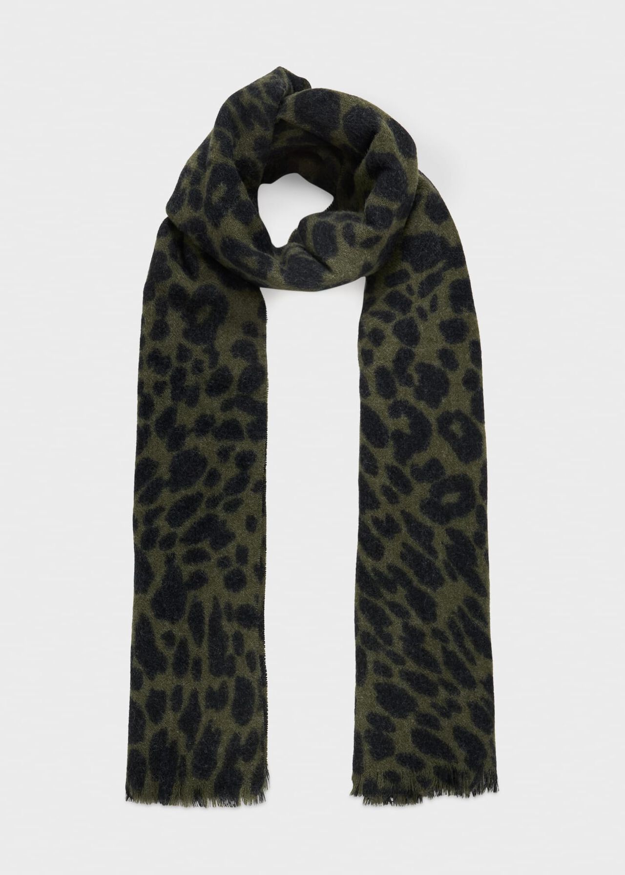 Taylor Animal Print Scarf, Hawthorn Green, hi-res