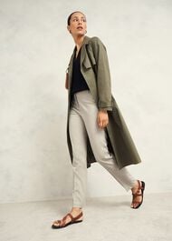 Ellen Straight Trousers, Buff Grey, hi-res