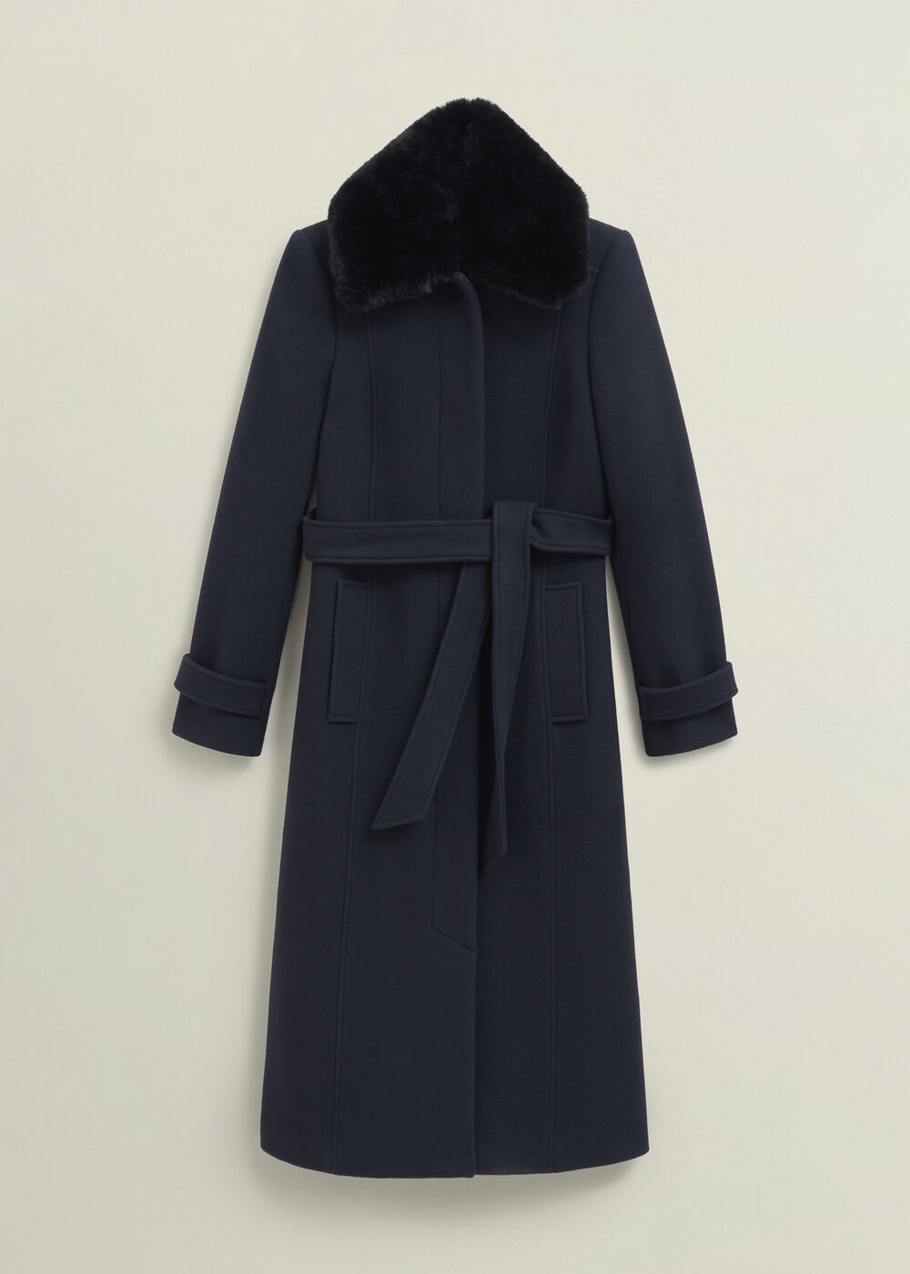 Petite Celeste Wool Blend Coat, Navy, hi-res