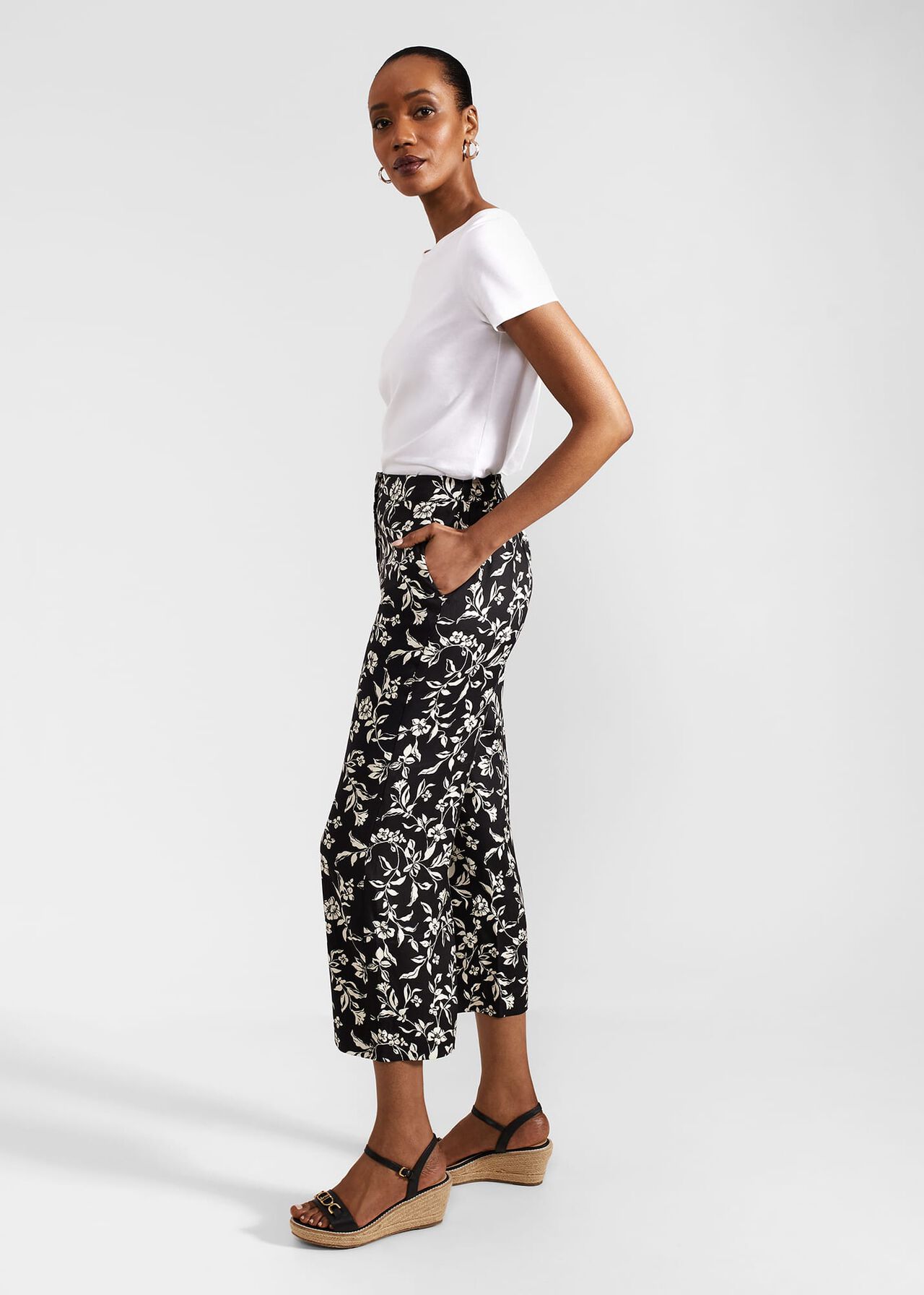 Eve Crop Pants, Black Cream, hi-res