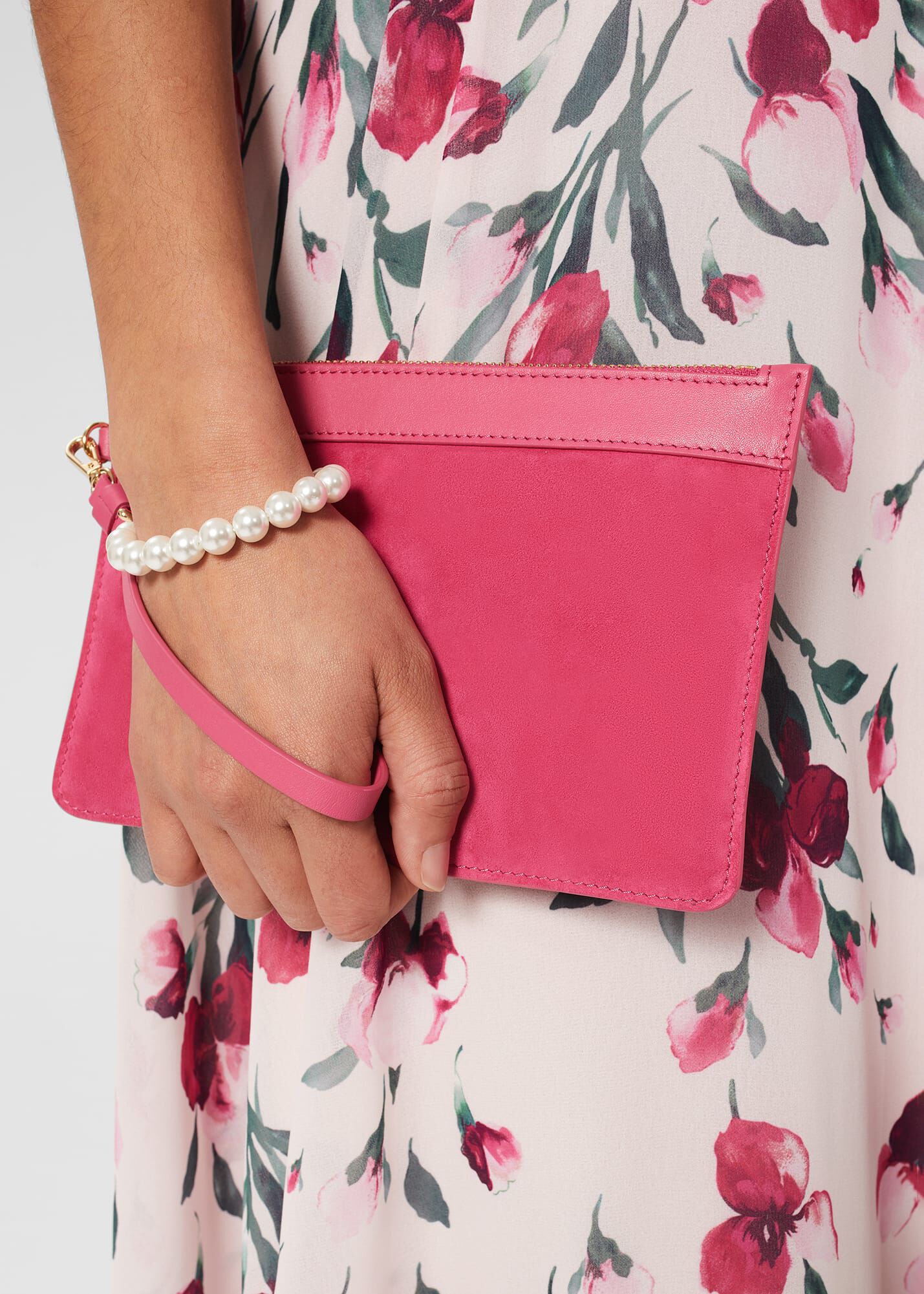 Pink wristlet top