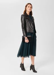 Mimi Printed Dress, Pine Green, hi-res