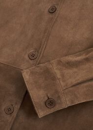 Hever Suede Shirt, Tan, hi-res