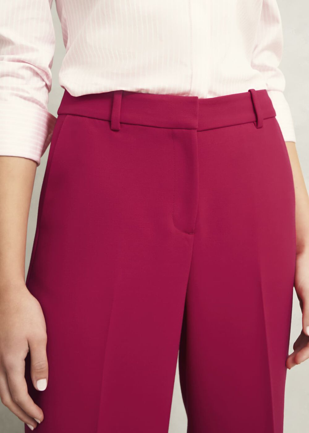 Suki Wide Trousers, Hot Magenta, hi-res