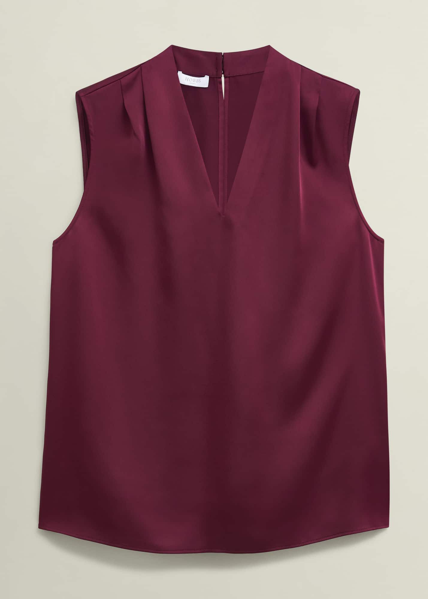 ホブズ HOBBS VELVET HATTIE TOP （MAROON PURPLE） Faye Velvet Top | Hobbs UK |