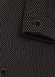 Violet Ponte Jacket, Black Ivory, hi-res