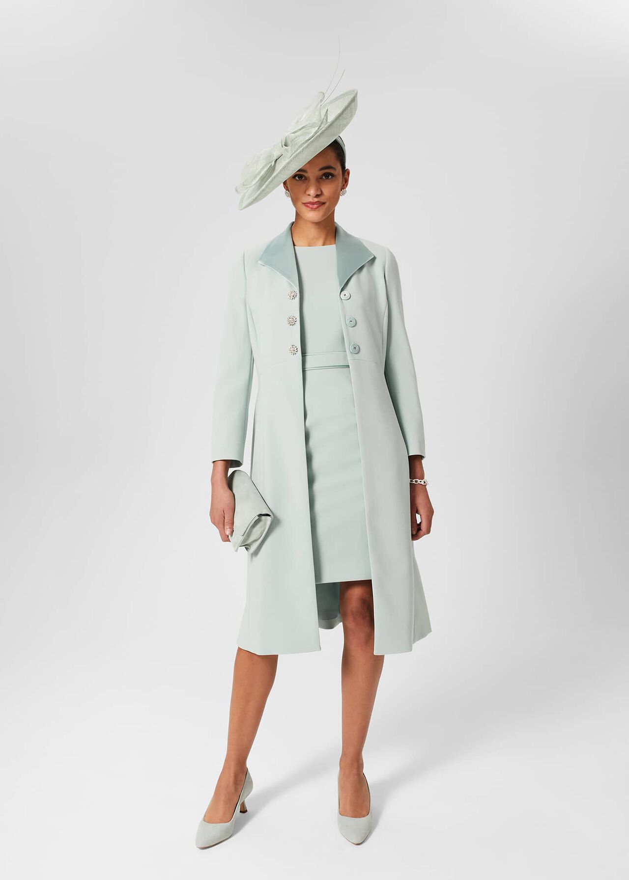 Darcie Shift Dress, Sage Green, hi-res