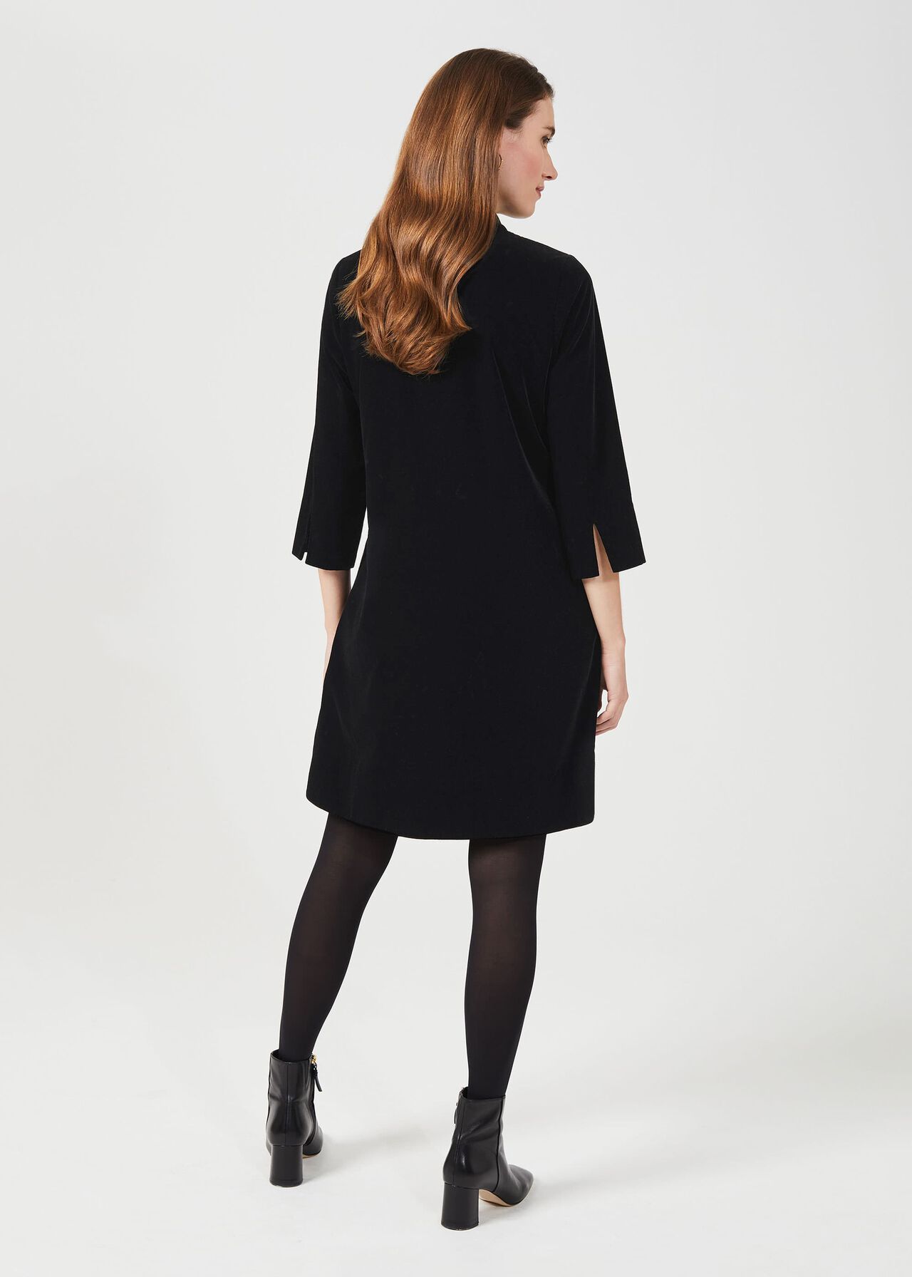 Velvet Marciella Dress, Black, hi-res
