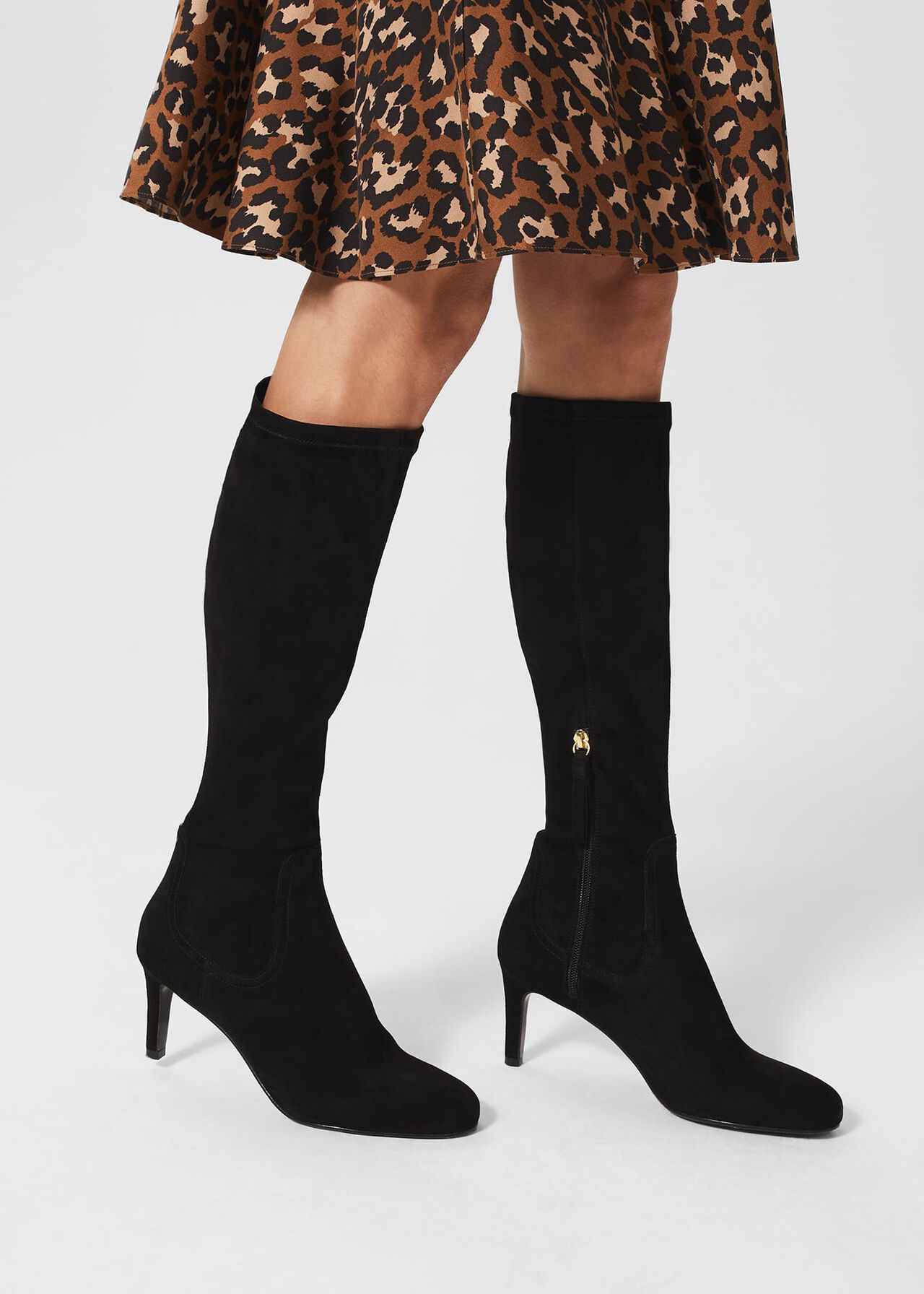 Lizzie Stretch Boots, Black, hi-res