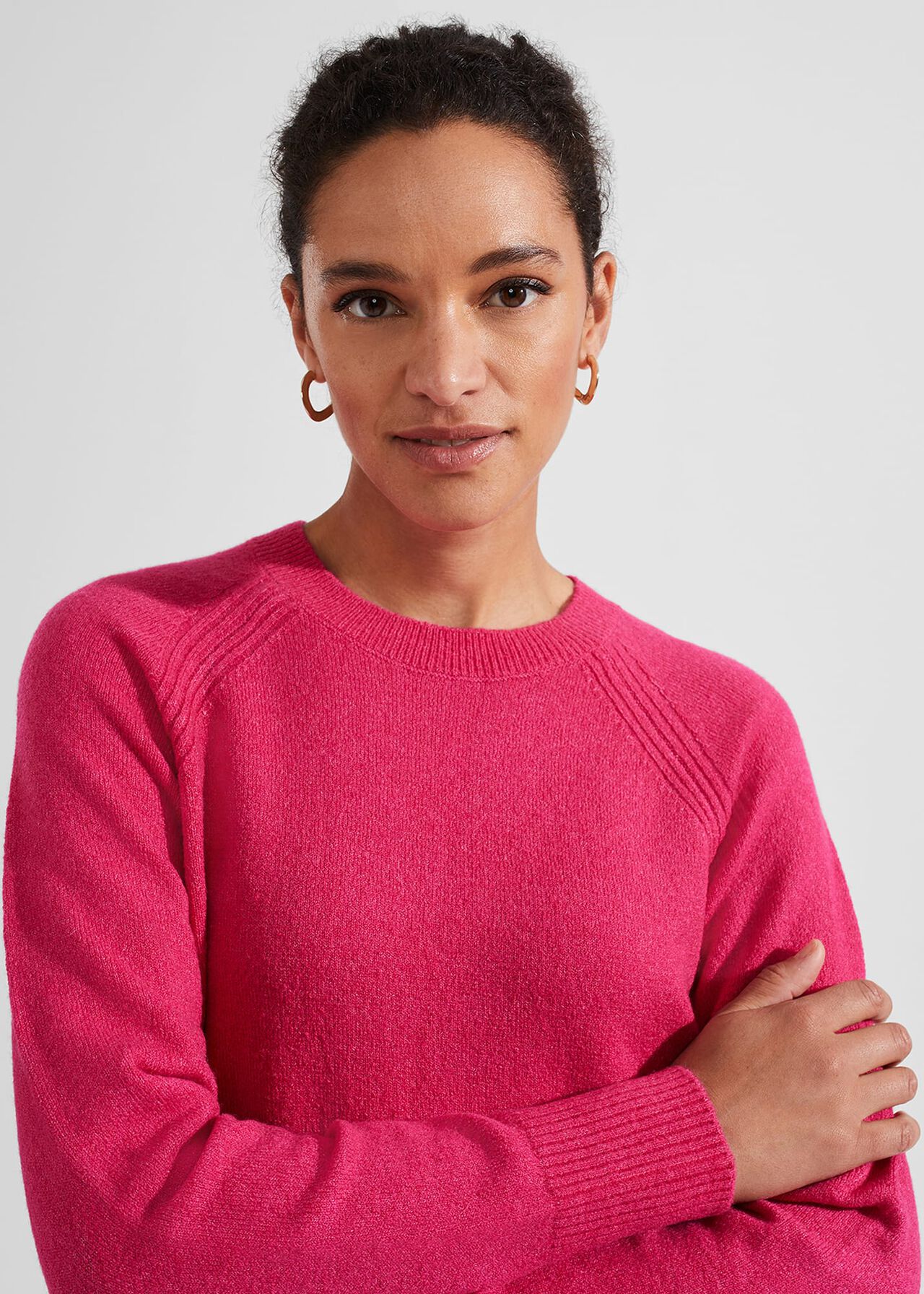 Adriel Sweater With Alpaca, Sapphire Pink, hi-res