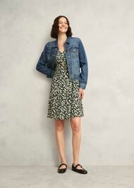 Elosie Jersey Dress, Navy Multi, hi-res