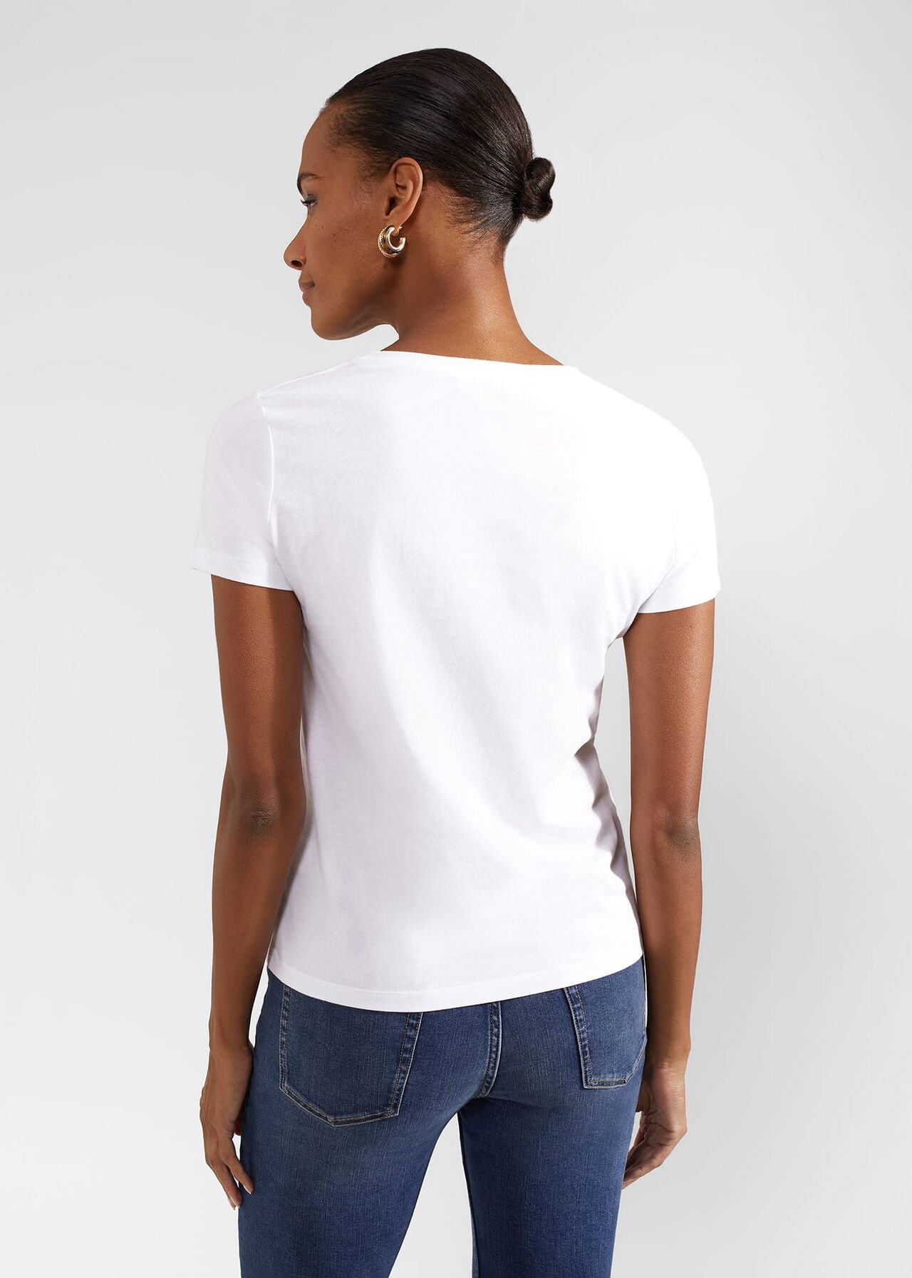 Pixie Cotton T-Shirt, White, hi-res