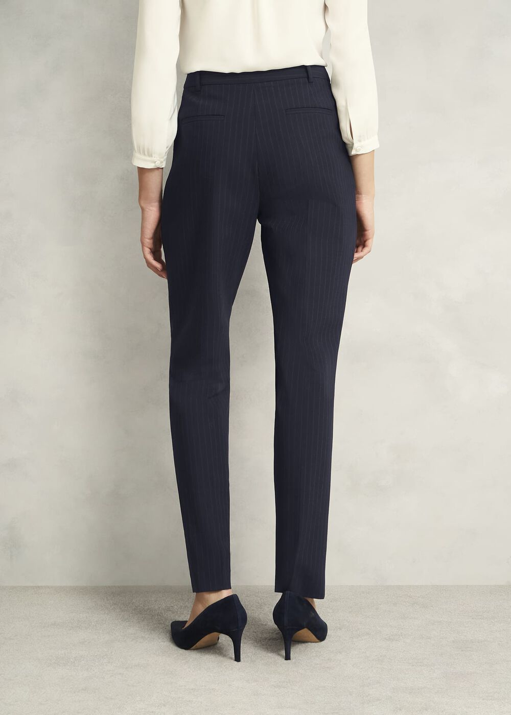 Salisbury Trousers With Wool, Navy Ivory, hi-res