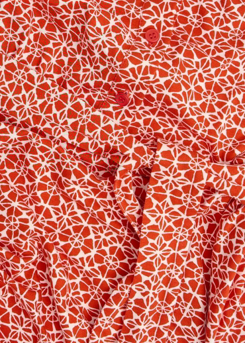 Petite Cathy Jersey Dress, Red Ivory, hi-res