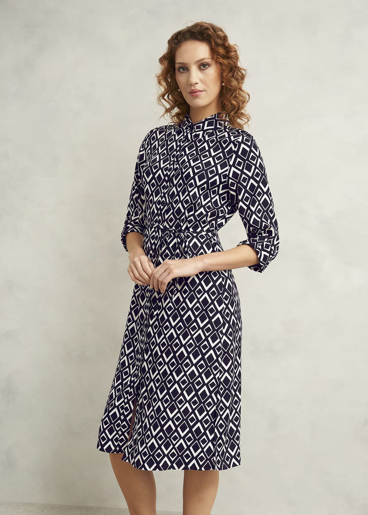 Cali Dress, Navy Ivory, hi-res