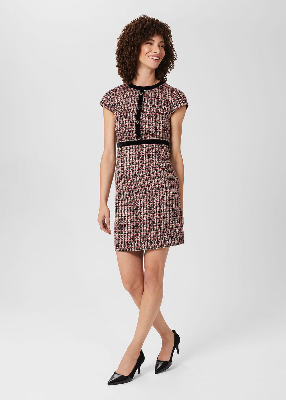 Cassidy Tweed Shirt Dress, Multi, hi-res