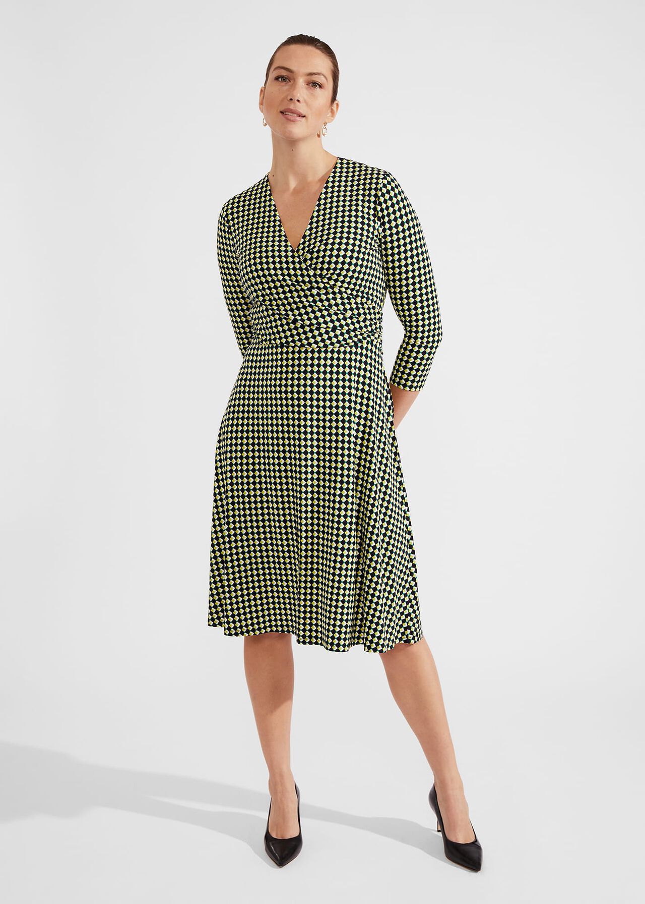 Ladies' Diana Wrap Dress - Navy