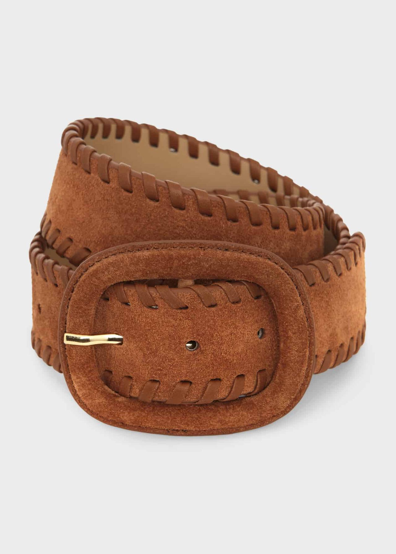 Savannah Leather Belt, Tan, hi-res