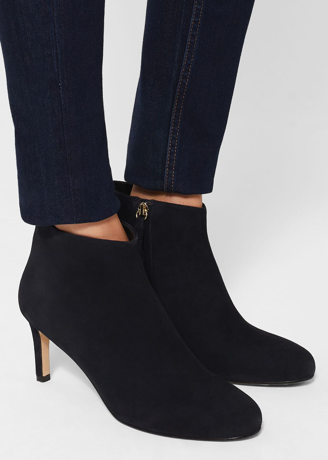 Lizzie Ankle Boots, Navy, hi-res