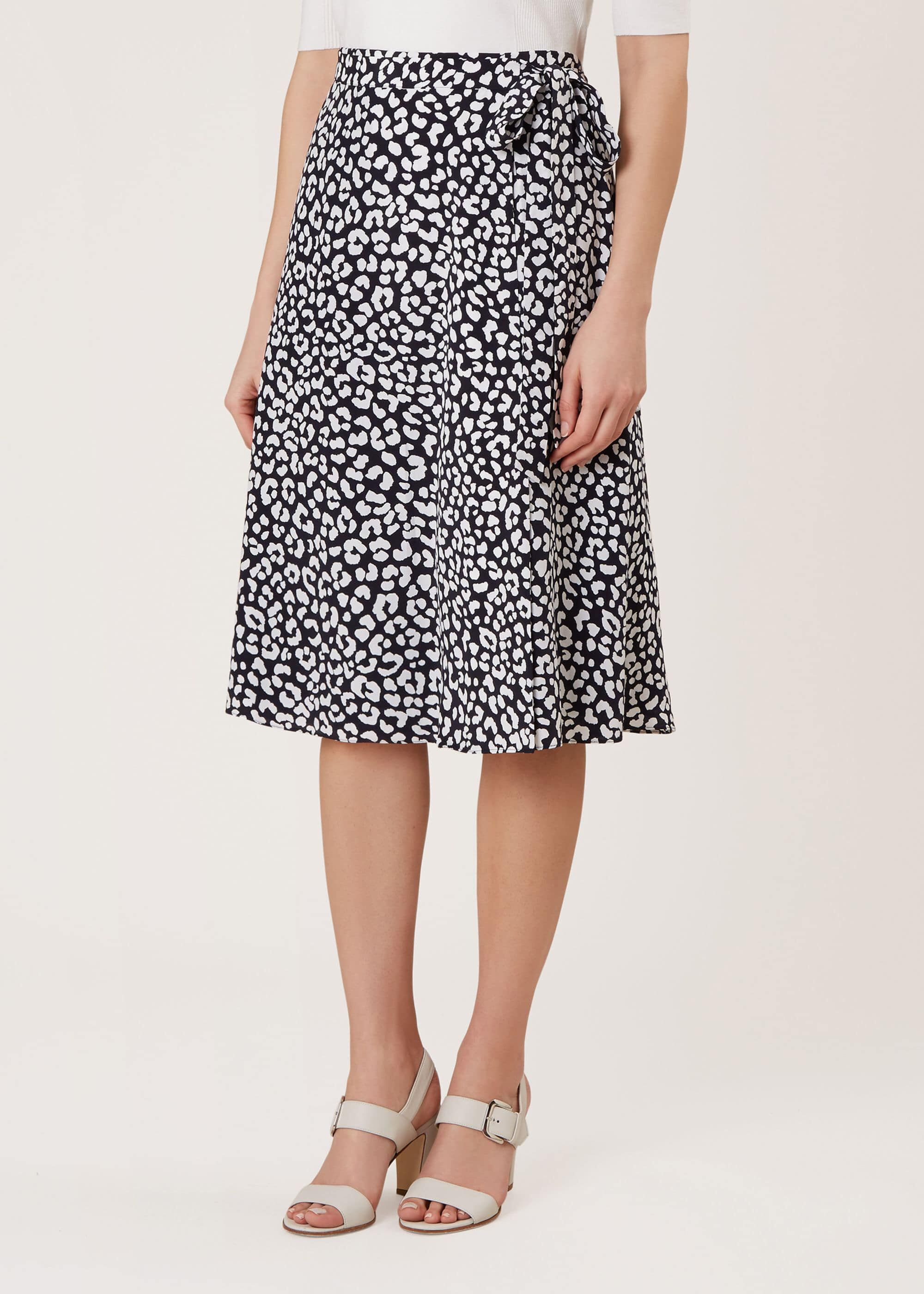 hobbs polka dot skirt