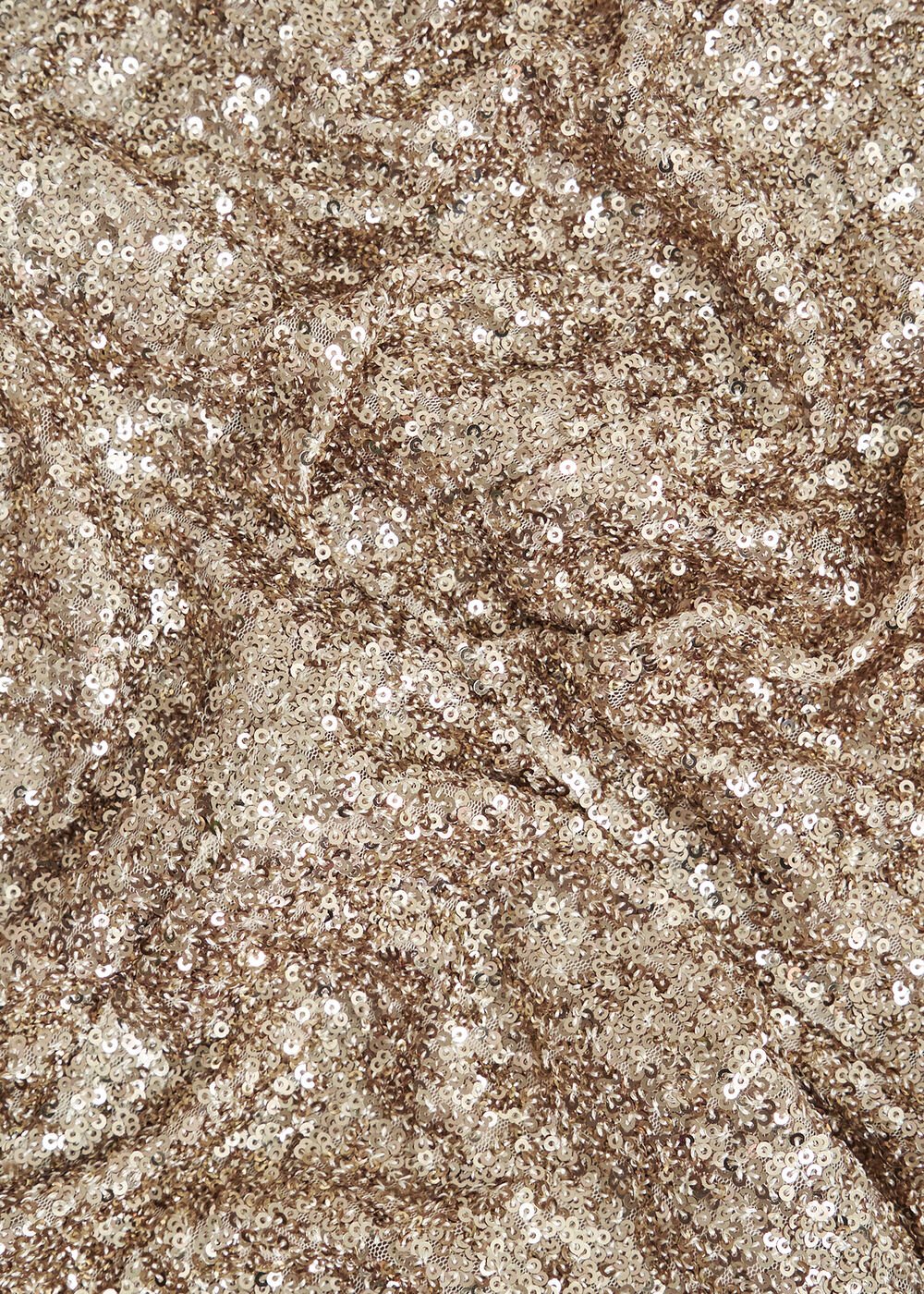 Shirley Sequin Trimmed Maxi Dress, Champagne, hi-res