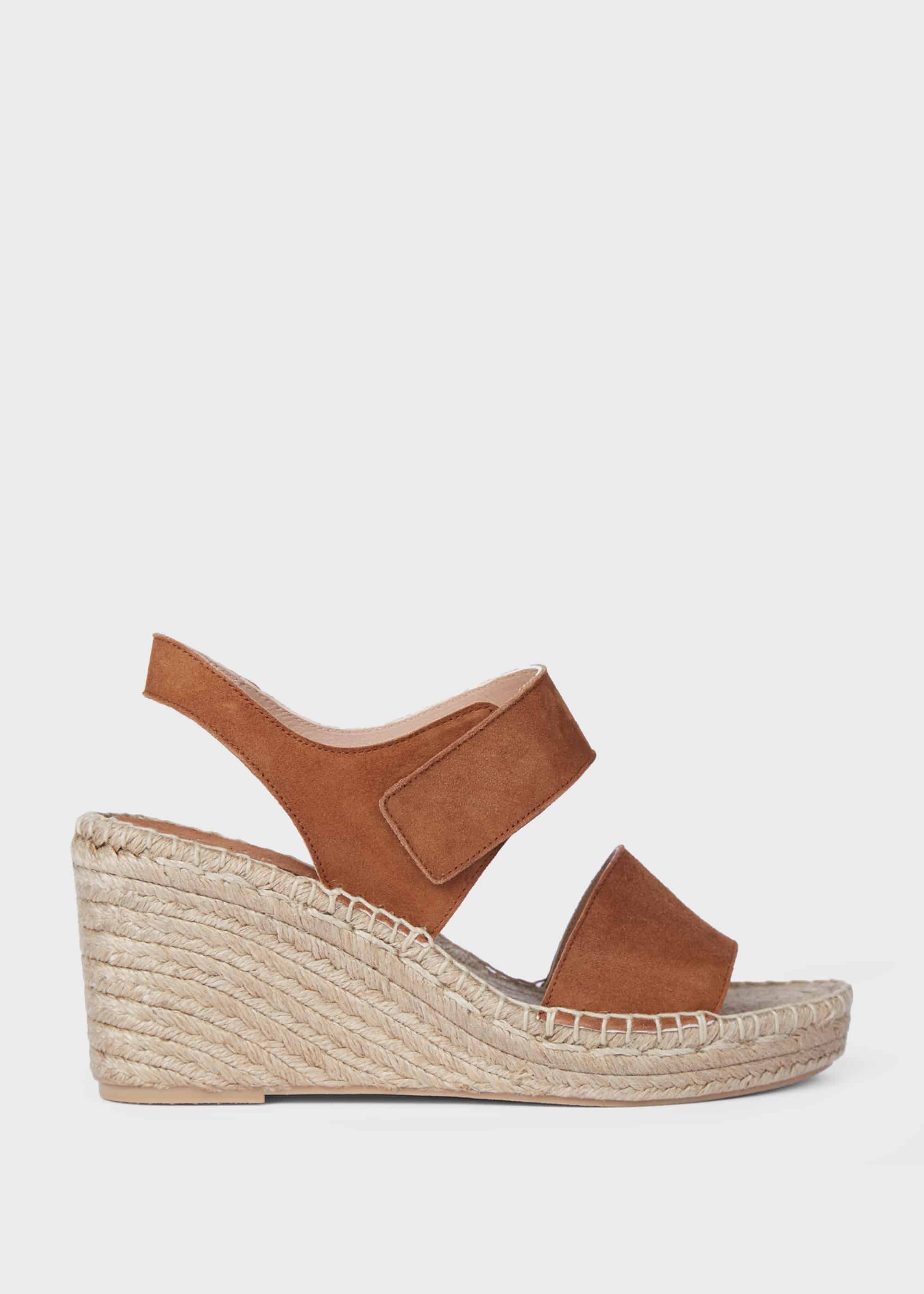 Saskia Suede Wedge Espadrilles | Hobbs