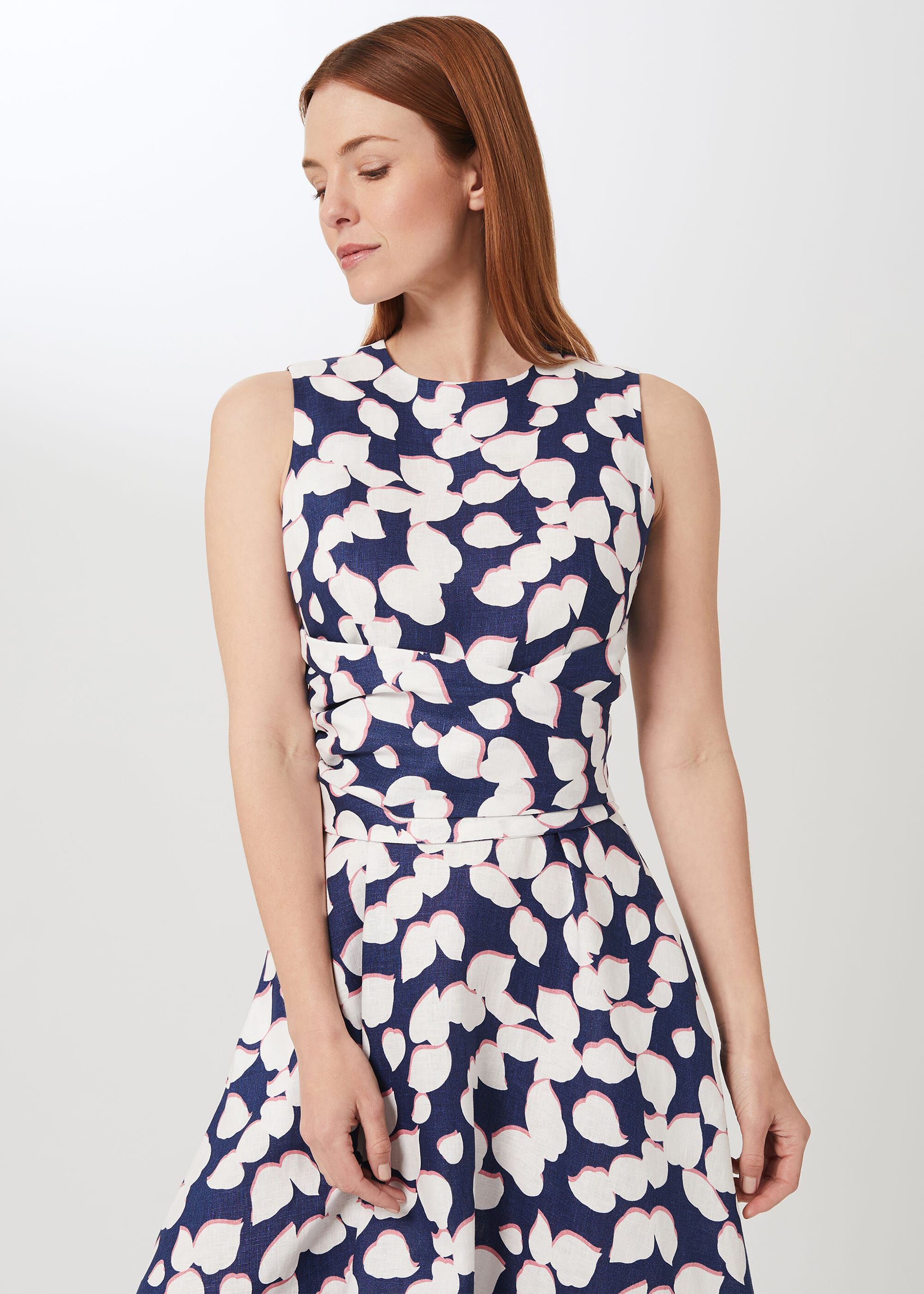 Hobbs twitchill top linen dress
