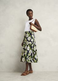 Leia Cotton Broderie Top, Hobbs White, hi-res