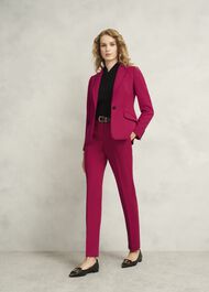 Petite Suki Tapered Trousers, Hot Magenta, hi-res