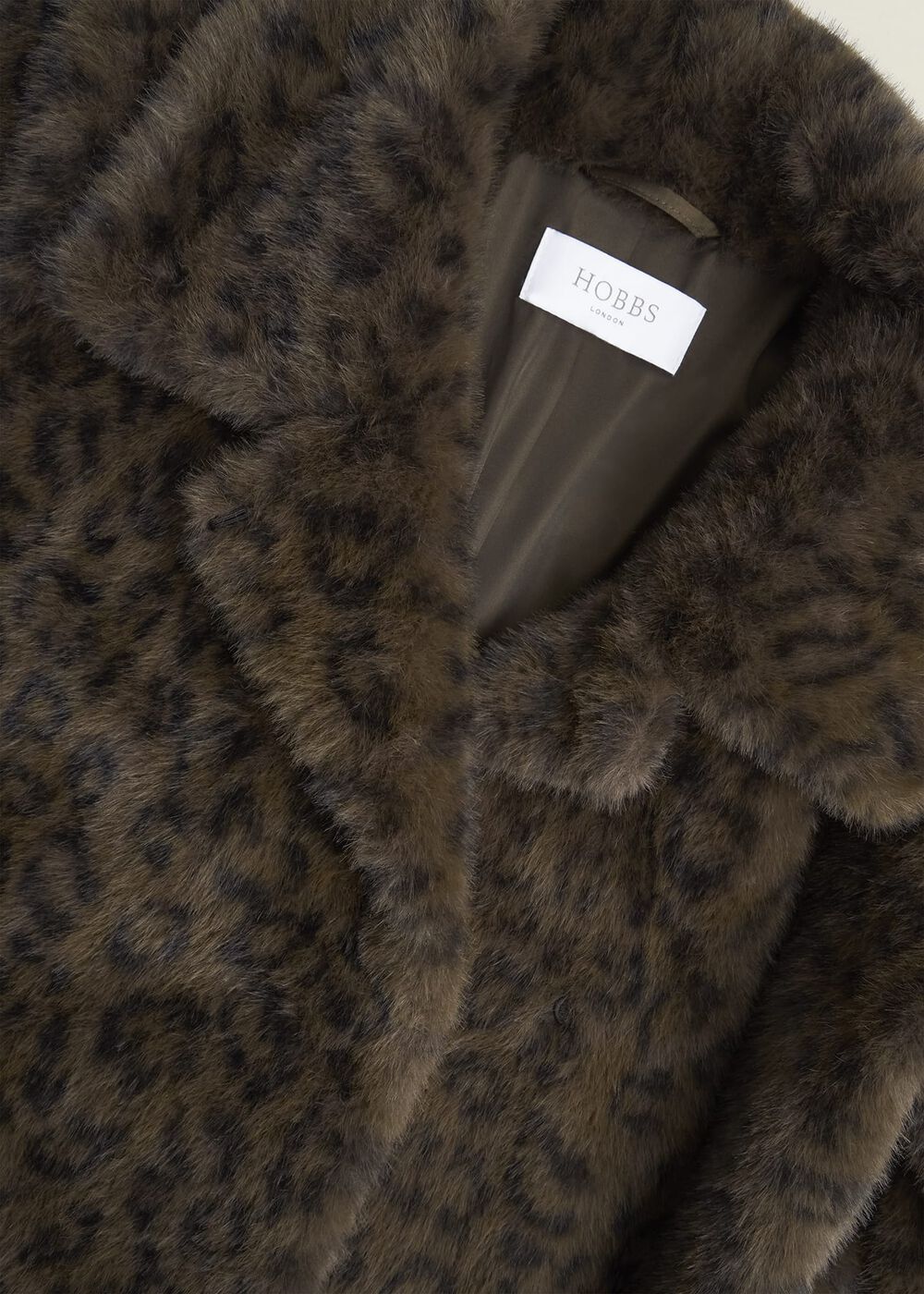 Dania Leopard Faux Fur Coat, Brown Multi, hi-res