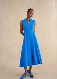 Erin Midi Dress, Azure Blue, hi-res