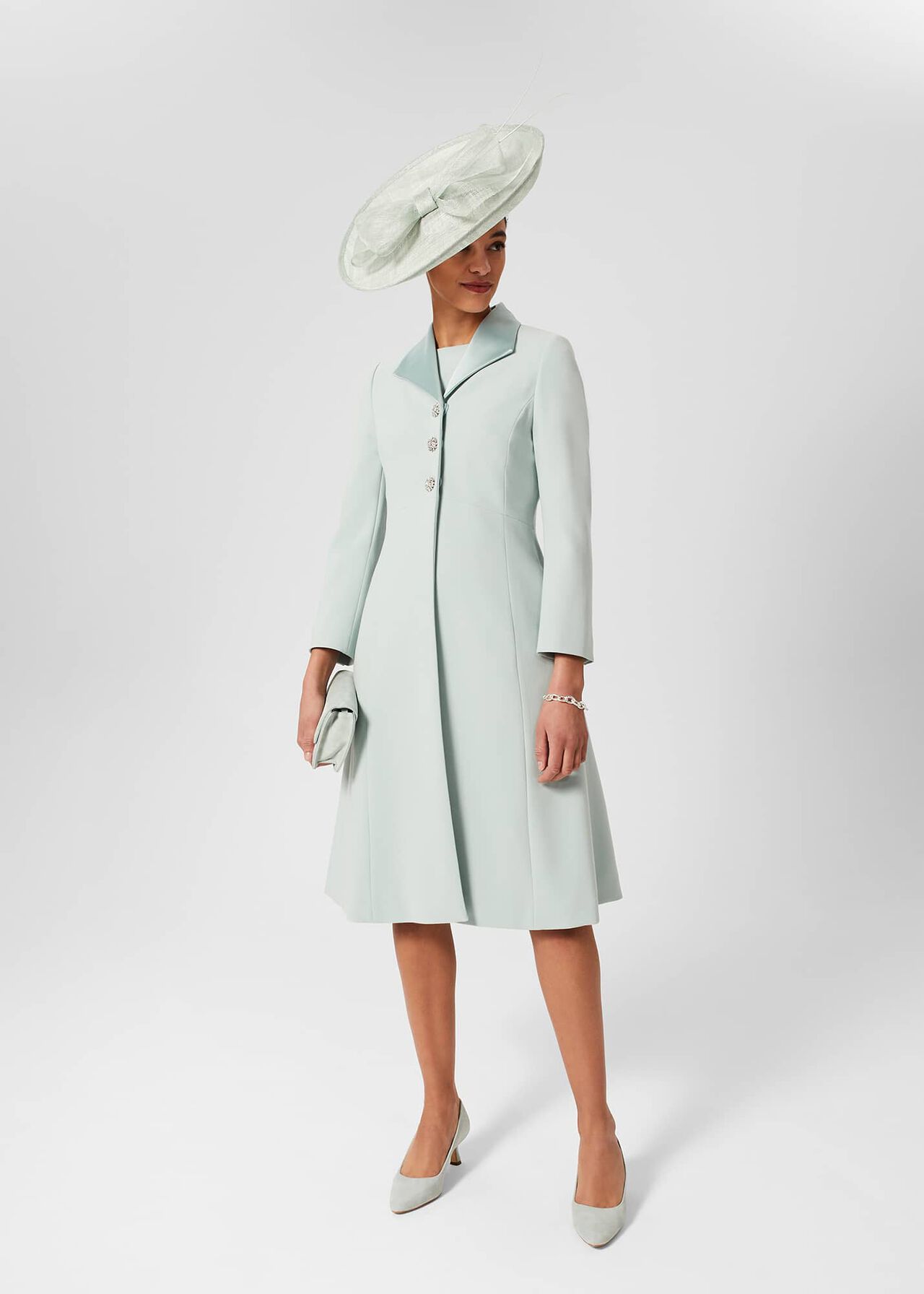 Darcie Shift Dress, Sage Green, hi-res