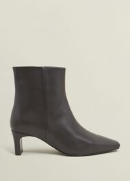 Isla Ankle Boots, Chocolate Brown, hi-res
