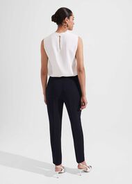 Stevie Tapered Trousers, Navy, hi-res
