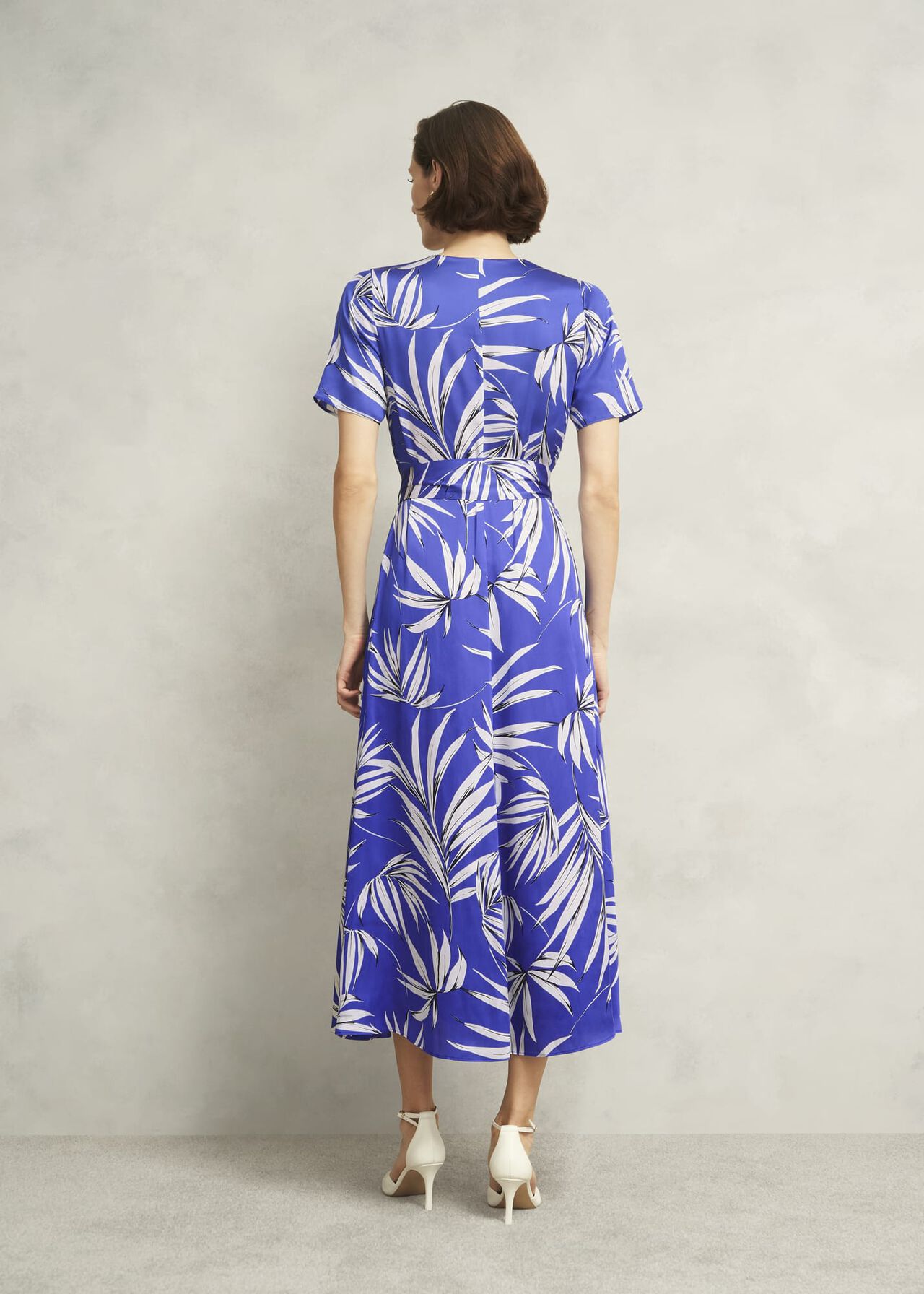 Ripsley Tie-Waist Midaxi Dress, Blue Multi, hi-res