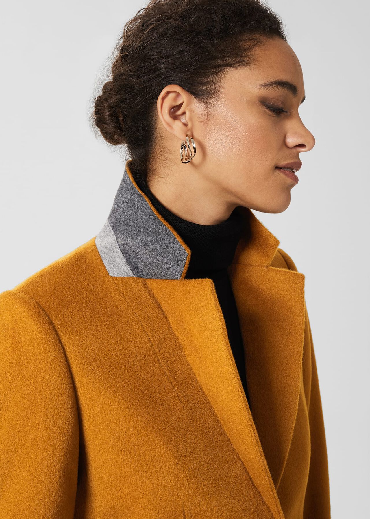 Tilda Wool Coat, Deep Ochre, hi-res