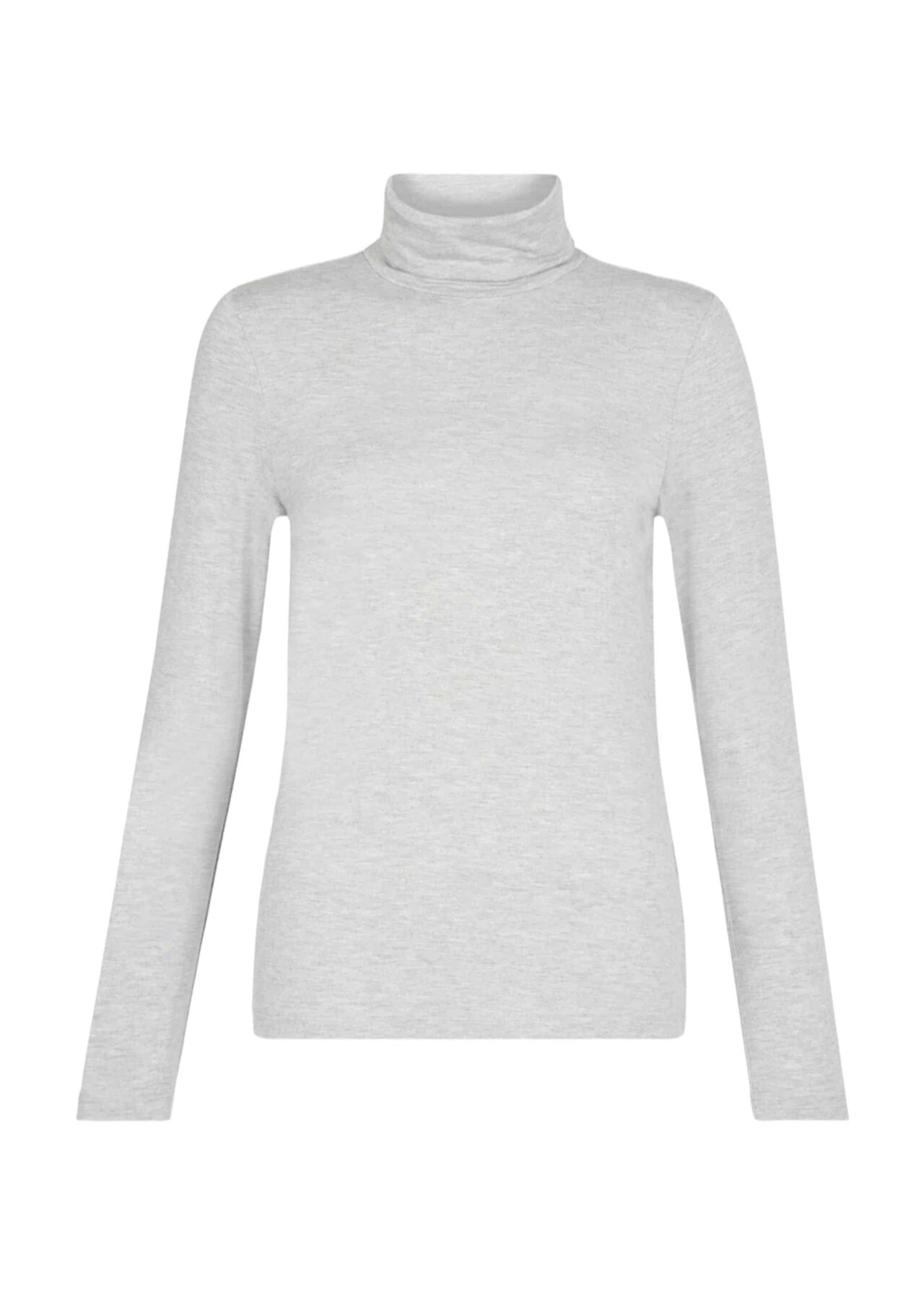 Mischa Roll Neck, Light Grey Marl, hi-res