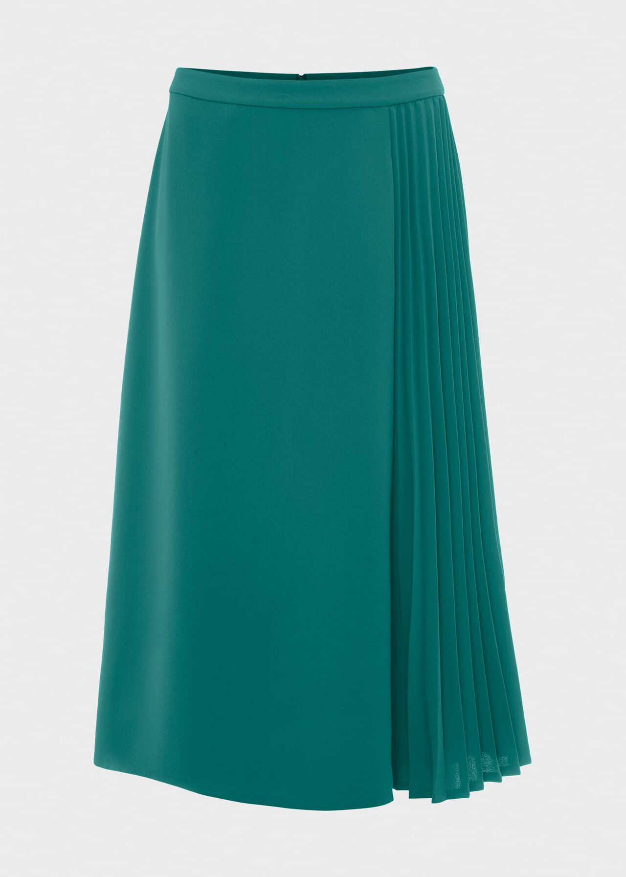 Keziah Pleat Skirt, Jade Green, hi-res