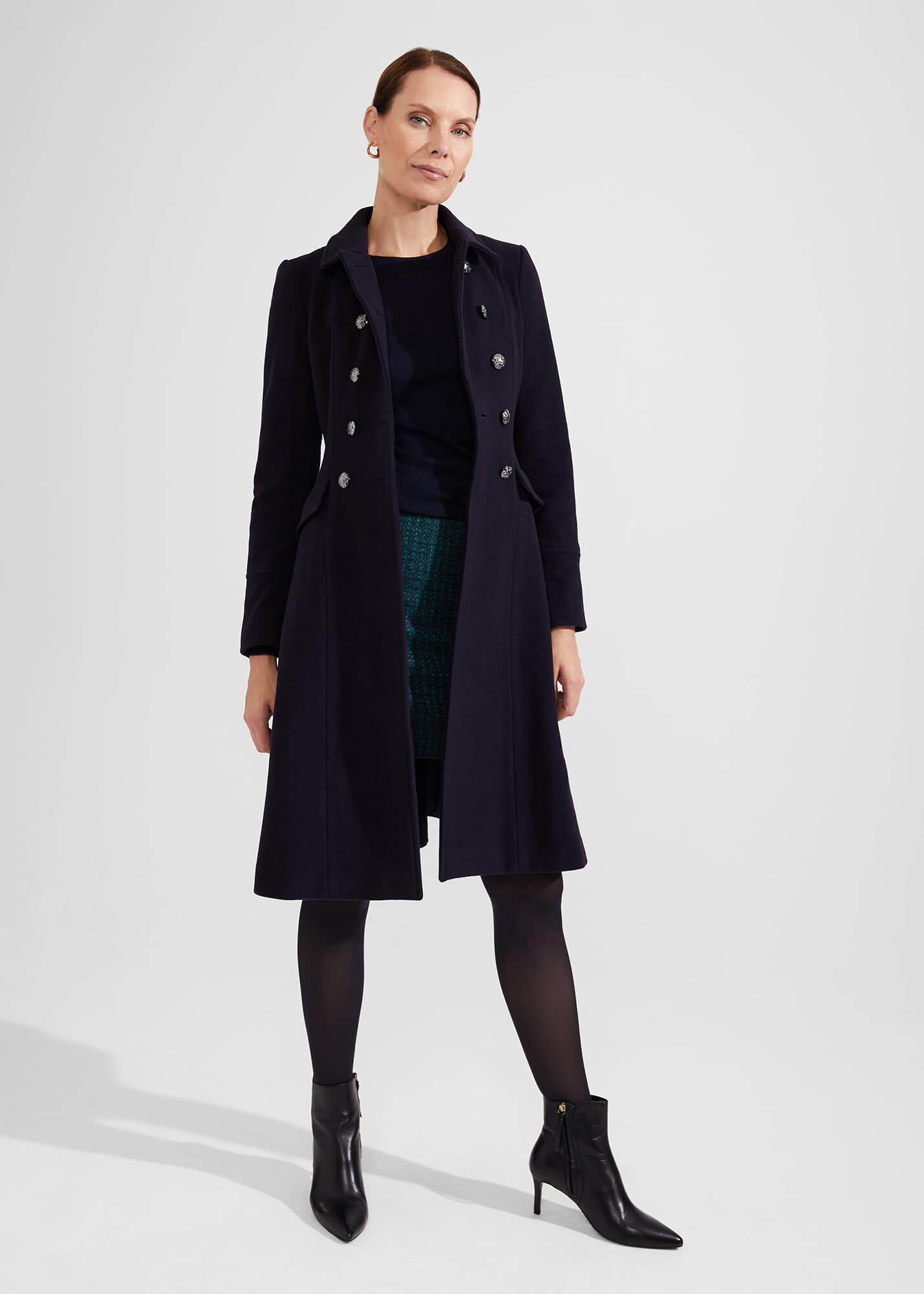Hobbs rosetta coat best sale black