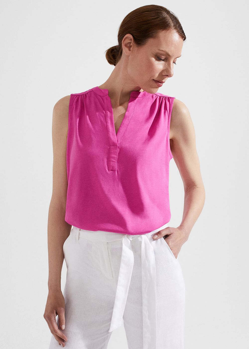 Nadine Top, Fuchsia Pink, hi-res