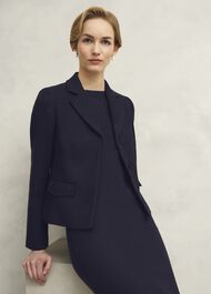 Adrian Tweed Jacket, Navy, hi-res