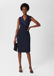 Kara Tux Shift Dress, Midnight Navy, hi-res