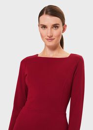 Kelly Jersey Dress,  Dark Raspberry, hi-res