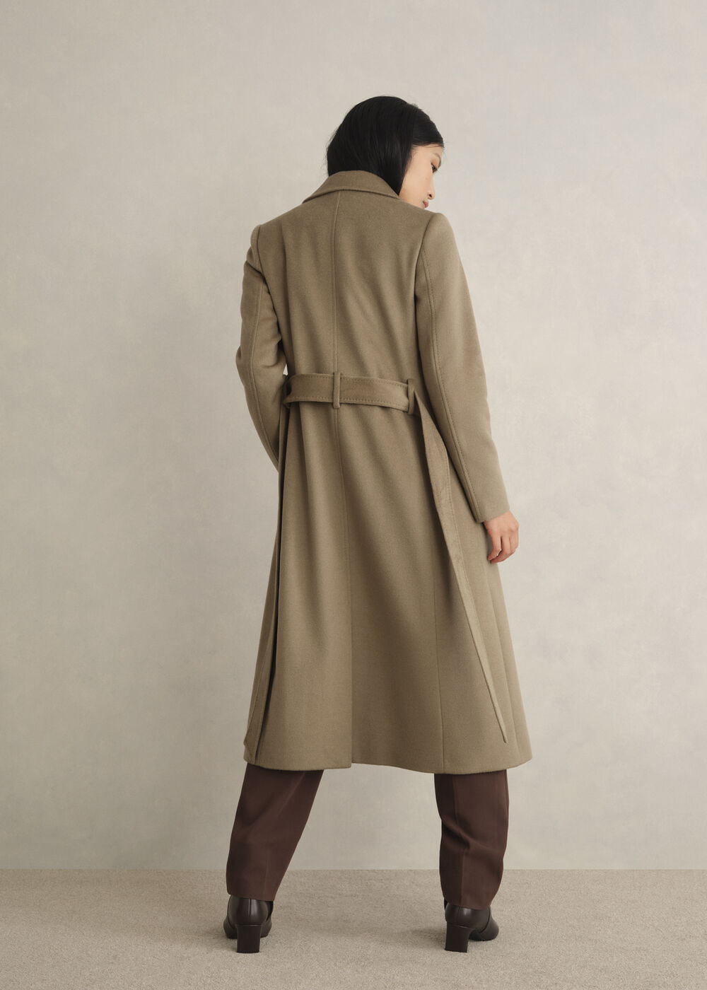 Livia Wool Wrap Coat, Neutral, hi-res