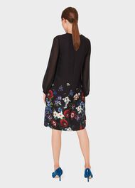 Aura Printed Dress, Black Multi, hi-res