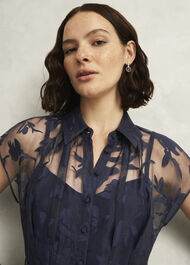 Petite Tess Shirt Dress, Midnight Navy, hi-res